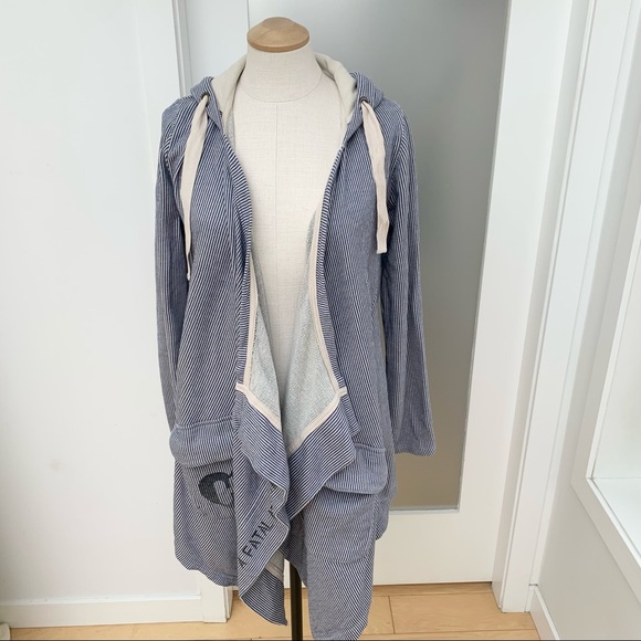 Y2K Harajuko Lovers rare long draped cardigan with hood - Picture 1 of 6